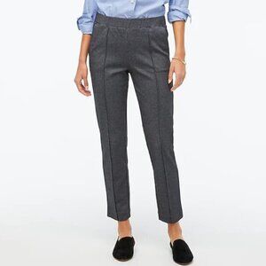 NWT Women's J. CREW Pintuck Workwear Pant #BA199 Heather Charcoal | Size XL